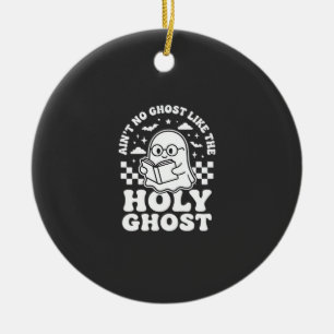 Heilige Geest Retro Halloween Geest Design_1 Keramisch Ornament