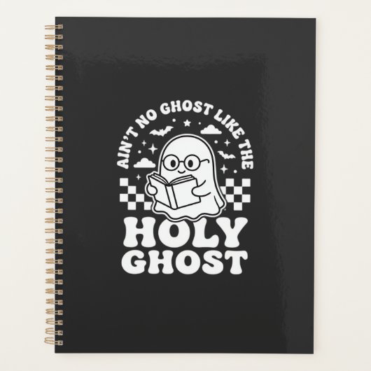 Heilige Geest Retro Halloween Geest Design_1 Planner (Voorkant)