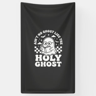 Heilige Geest Retro Halloween Geest Design_1 Spandoek