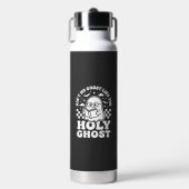 Heilige Geest Retro Halloween Geest Design_1 Waterfles (Voorkant)