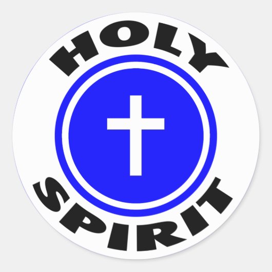 Heilige Geest Ronde Sticker (Voorkant)
