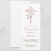 Heilige Geest roze kruis Bevestiging Kaart (Voorkant / Achterkant)