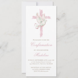 Heilige Geest roze kruis Bevestiging Kaart