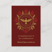 Heilige Geest Sacrament Bevestiging Heilige Kaart  (Voorkant)