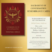 Heilige Geest Sacrament Bevestiging Heilige Kaart 