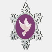 Heilige Geest Tin Sneeuwvlok Ornament (Rechts)