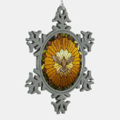 Heilige Geest Tin Sneeuwvlok Ornament (Links)