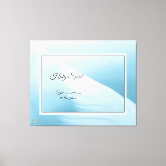 Heilige Geest, u bent welkom Canvas Afdruk (Voorkant)