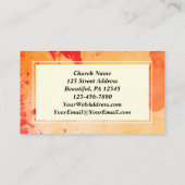 Heilige Geest Uw welkomstwoord hier Church Flyer Visitekaartje (Achterkant)