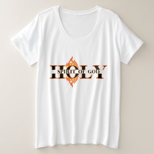 Heilige Geest van God Vrouwen Plus-Size T-Shirt (Design voorkant)