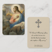 Heilige Geest van Jezus Prayer  Heilige Kaart Visitekaartje (Voorkant / Achterkant)