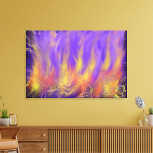 Heilige Geest Vuur Christelijke Profetische Abstra Canvas Afdruk