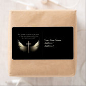 Heilige Geest Wings met Kruis en Schrift Verse Etiket (Insitu)