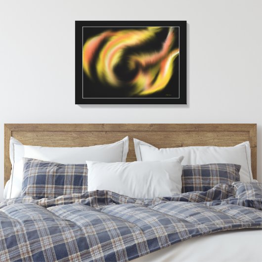 Heilige Geestelijke brandschildering Canvas Afdruk (Insitu (Slaapkamer))