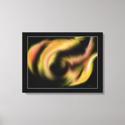 Heilige Geestelijke brandschildering Canvas Afdruk (Voorkant)