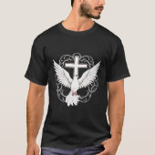 Heilige Geestesduif looft Jezus doop van Jezus Cro T-shirt (Voorkant)