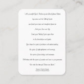 Heilige Geesteskaarten Visitekaartje (Achterkant)