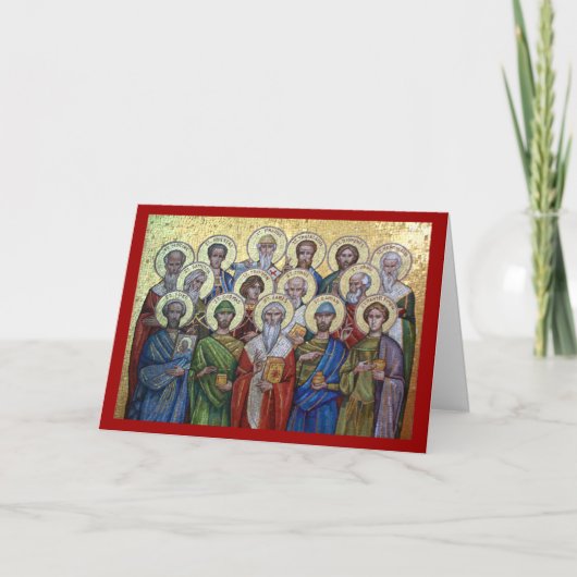 Heilige Genezers & Onbaatzuchtigen Orthodoxe kaart (Voorkant)