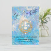 Heilige Geometrie Bewaar De Datum Save The Date (Staand voorkant)