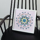 Heilige Geometrie Bloem Mandala Volwassen Kleuren Poster