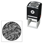 Heilige geometrie: bloem van het leven  zelfinktende stempel (In situ)