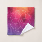 Heilige geometrie Bright polygons Bad Handdoek (Wasdoekje)