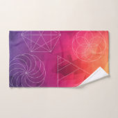 Heilige geometrie Bright polygons Bad Handdoek (Handdoek)