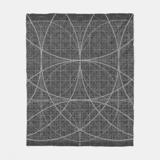 Heilige Geometrie Cirkels Bloem van het Leven Fleece Deken