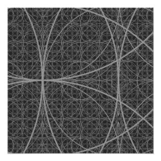 Heilige Geometrie Cirkels Bloem van het Leven Perfect Poster