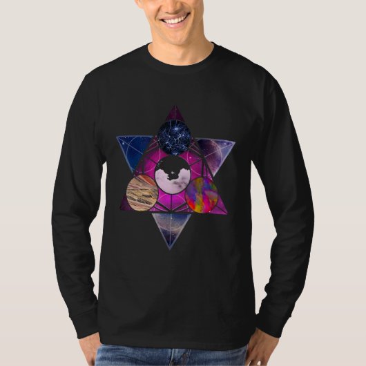 Heilige Geometrie Driehoek Mystic T-shirt (Voorkant)