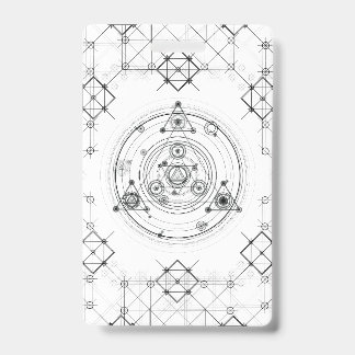 Heilige geometrie en geometrische alchemie ontwerp badge