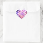 heilige geometrie hart sticker (Tas)