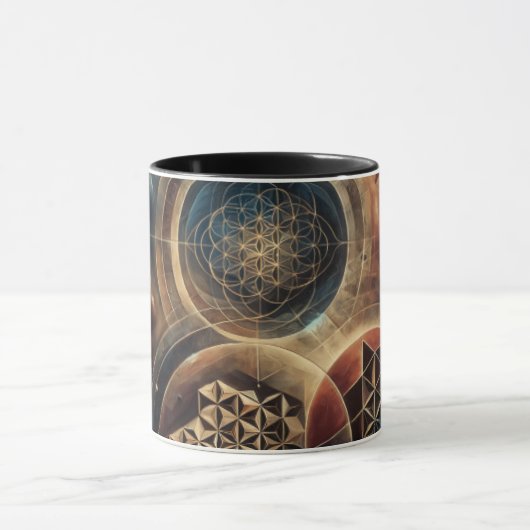 Heilige Geometrie Heilige Thee Mok (Midden)