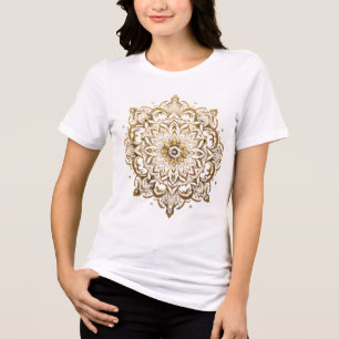 Heilige geometrie   Ingewikkelde traditionele Mand Tri-Blend Shirt