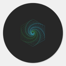 Heilige Geometrie - LineArt Blauw en Groen