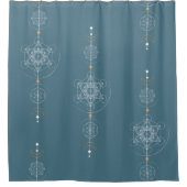 Heilige geometrie maan metatron douchegordijn (Voorkant)