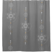 Heilige geometrie maan metatron douchegordijn (Voorkant)