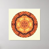 Heilige Geometrie Mandala 3 Stretched Canvas Print (Voorkant)