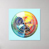 Heilige Geometrie Mandala 8 Canvas Print (Voorkant)