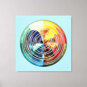 Heilige Geometrie Mandala 8 Canvas Print