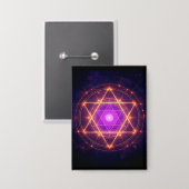 Heilige Geometrie Mandala – Licht in de Kosmos Button (Voorkant / Achterkant)