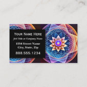Heilige Geometrie Mandala Professional Executive Visitekaartje (Achterkant)