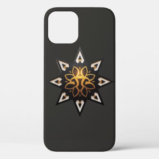🌟Heilige Geometrie Mandala – Tijdloze Gouden Ster Case-Mate iPhone Case (Achterkant)