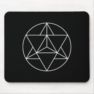 Heilige Geometrie Merka Symbool Yoga Meditatie Muismat