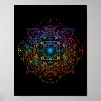 Heilige Geometrie Metatron Kubus Kleurrijk Spiritu