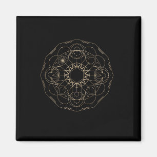 Heilige Geometrie Metatron Kubus Spiritueel Yoga _ Magneet