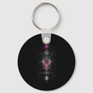 Heilige Geometrie Metatron Kubus Spirituele Yoga Sleutelhanger