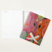 Heilige Geometrie Olifant Originele Kunst Planner (Display)