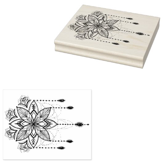 Heilige Geometrie Rubber Stamp Rubberstempel (Gestempeld)