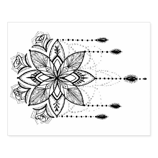 Heilige Geometrie Rubber Stamp Rubberstempel (Afrduk)